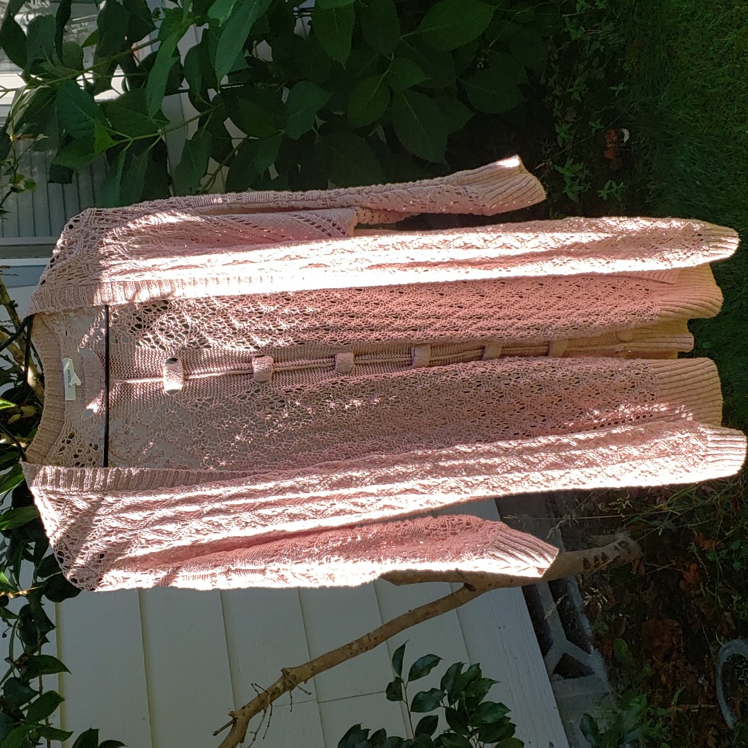 Maurice's Ribbed Knit Sweater Vest In Dusty Pink Sz.M Euc. (Bin 004)